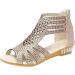 Women's Comfy Orthotic Wedge Sandals with Arch Support - Beige, Size 7.5 | Plantar Fasciitis Slides - Buy Online on GoSupps.com