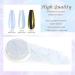 Laza Mermaid Pearl Chrome Nail Powder - Glazed Donut Metallic Mirror Effect Pigment & Iridescent Aurora Nail Glitter - Holographic Fairy Dust for Nail Art & Resin Crafts - Misty Silver - Buy Online on GoSupps.com
