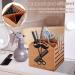 Salon Shear Holder with 4 Compartments Compact Hair Cutting Scissors Holder with Sponge Lining Efficient Salon Scissors Holder Hair Scissors Organizer for Barber Supplies Stylists 5.3x5.3x4.7in wo - Buy Online on GoSupps.com