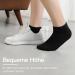 TUUHAW Sneaker Socks - 10 Pairs Unisex Sports Cotton Half Running Socks (Size 43-46) - Breathable & Comfortable 10x Black - Buy Online on GoSupps.com