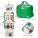 LACATTURA Hanging Toiletry Bag for Women - Large Leather Travel Makeup Organizer - Portable Waterproof Hygiene Bag in Green - Buy Online on GoSupps.com