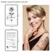 Metuu 90 Sheets Tiny Temporary Tattoo Words - Inspirational Quotes & Flower Stickers for Women - Buy Online on GoSupps.com