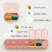 2 Pack Pill Organizer Set - Weekly & Daily AM/PM Large Capacity Travel Case for Vitamins & Supplements - Pink - Buy Online on GoSupps.com