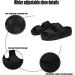 Diabetic Men's Slippers - Protective & Comfortable Footwear for Men and Women, Black, Wide Size 11 - Buy Online on GoSupps.com