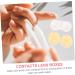 HOMSFOU 3pcs Contact Lens Case with Mirror - Portable Plastic Travel Foil Crystal - Yellow - 7x4.5x2.5CM | Buy Internationally - Buy Online on GoSupps.com