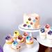 Blumomon 60Pcs Edible Pansy Flowers Cupcake Toppers Tricolor Viola Cake Topper Edible Flowers Cupcake Decoration Picks Wedding Baby Shower Party Wedding Anniversary Birthday Party Cupcake Decoration Flower-style1 - Buy Online on GoSupps.com