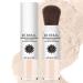 Mineral Sunscreen Setting Powder SPF 35 Translucent Loose Powder Mineral Brush Powder Oil Control Natural Matte Finish Lasting Lightweight Breathable for All Skin (#01 Translucent)