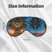 Sunset Hawaiian Palm Tree Print Double-Sided Eye Mask | Soft Light-Blocking Sleep Enhancer for Travel & Home - Buy Online on GoSupps.com