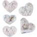 Nupuyai Titanium Coated Bergkristall Druse - Irregular Crystal Cluster Quartz Geode for Reiki & Feng Shui Decoration | White/Colored Heart Shape - Buy Online on GoSupps.com