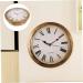 HOMSFOU 2pcs Retro Wall Clock Safety Wall Clock Storage Wall Clock Wall Hanging Clock Household Goldenx2pcs 25*7cmx2pcs - Buy Online on GoSupps.com