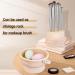 3 in 1 Makeup Brush Cleaner Mat & Bowl - Silicone Brushes Cleaner with Hanger | Beauty Sponge & Blender Holder - Khaki - Buy Online on GoSupps.com
