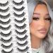 Glowingwin Cat Eyelashes Volume 3D Hybrid Natural Look Fake Russian Strip Lashes 10 Pairs Dramatic Fluffy Handmade Reusable D Curl False Eyelashes LY-10S-SJ23-W