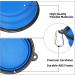 Kytely Large Collapsible Dog Bowls 2 Pack - Portable 34oz Foldable Travel Bowl for Dogs - Includes Clasp - Ideal for Walking, Traveling, and Park Trips - Blue & Black - Buy Online on GoSupps.com