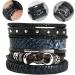 Abaodam Hair Pcs Bracelet hair jewelry spiral hair ties small hair ties hair ties for women adjustable hair ties for thick hair four piece set universal men and women artificial Leather - Buy Online on GoSupps.com