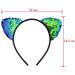SIQUK 26 Pieces Reversible Sequin Cat Ears Headbands for Girls and Women - 26 Lively Colors - Buy Online on GoSupps.com