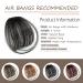 2PCS Curved Wispy Bangs Hair Clip Extensions - Natural Black - Buy Online on GoSupps.com
