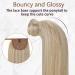 Runature 40cm Real Human Hair Ponytail Extensions - Ash Blonde #18/613 with Blond Highlights - 80g Perfect for Effortless Braid Styles - Buy Online on GoSupps.com