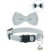 Gyapet Cat Collar Breakaway Bowtie Safety Set - Adjustable Kitten Puppy Collars with Bell - Solid Plaid Colors (Pink & Blue) - 2pcs - Buy Online on GoSupps.com