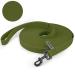 Wolfone tow lines for dogs 9m dark green waterproof long recall dog leash with anti-slip handle heavy duty robust training dog leash for outdoor activities