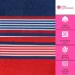 CASA COPENHAGEN 550 GSM 6Pcs Towel Set - Super Soft Egyptian Cotton Towels for Bath, Kitchen & Shower - American Blue & Red - Buy Online on GoSupps.com