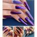 Chameleon Nail Chrome Powder Set - 12 Colors (Rose Gold, Purple) | High Gloss Reflective Effect Glitter Metallic Pigment | Includes 12 Eye Shadow Brushes - Buy Online on GoSupps.com