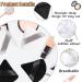 4-Piece Soft Triangle Powder Puffs for Loose & Setting Powder - Washable Velour Cosmetic Sponges - Black+White - Buy Online on GoSupps.com