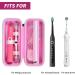 Travel Etui for Philips Sonicare ProtectiveClean 4100/5100/6500/7500 & Oral-B Pro - Pink Rechargeable Toothbrush Bag - Buy Online on GoSupps.com