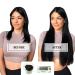 Doores Real Hair Extensions Clip - Natural Black 40cm (16 inch) | 150g Remy Human Hair Straight & Thick - 9 Pieces - Buy Online on GoSupps.com