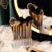 Jubaopen Acrylic Brush Holder | 2-Piece Makeup Organizer with 26 Compartments | Cosmetic Storage & Eyeliner Stand for Washbasin & Office - Buy Online on GoSupps.com