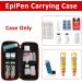 EpiPen Carry Case | Hard Emergency Medical Bag for EpiPens Inhalers & Allergy Medications - Travel Case with Carabiner - Buy Online on GoSupps.com
