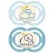 MAM Perfect Night Pacifier 6+ Months - 2 Pack Glow in the Dark Silicone Baby Soother for Healthy Mouth Development - Random Colors - Buy Online on GoSupps.com