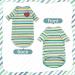 Sphynx Cat Summer T-Shirt | Breathable Cotton Vest for Hairless Cats | Soft, Stretchable & Skin-Friendly Apparel | Green Stripe Design | XL Size (9.9-11lbs) - Buy Online on GoSupps.com