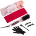 LANDOT Negative Ion Hot Brush Hair Straightener, Hair Straightening Heated Styling Brush Rose Gold