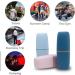 Portable Toothbrush Cup & Holder with Cover - Blue | Ideal for Travel, Bathroom, School & Business Trips - Buy Online on GoSupps.com