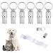 Tiopeia 6 pieces of address pendants for dogs cats Id day dog brand animal brand with key rings and waterproof pill box for cat neck dog hollow band