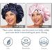 HAIMEIKANG Satin Bonnet-Silk Sleep Cap for Women | Non Slip Hair Wrap for Long/Curly Hair | Elastic Tie Band | Navy Blue+Pink - Buy Online on GoSupps.com