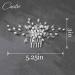 Casdre Pearl Bride Wedding Hair Comb | Crystal Bridal Hair Piece for Women | Rhinestone Wedding Hair Accessories - Silver - Buy Online on GoSupps.com