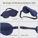 Silk Eye Mask for Sleeping - 19 Momme 100% Pure Mulberry Silk - Blackout Anti-Allergy Blindfold - Blue Sleep Mask for Women/Men/Girls - Buy Online on GoSupps.com