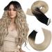 Moresoo tape extensions real hair ombre tape in extensions black to blonde hair extensions balayage tape in hair extensions real hair 35 cm 20 pieces/50g #1b/18/60 35 cm 2. 1b/18/60