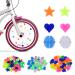 Old Compluser 210 pieces of colorful bicycle spoke decorations spoke-clicking children's bike bright spoke reflectors children bike accessories reflective spoke beads
