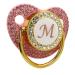 Golden Baby Pacifier - Durable & Lightweight Low Friction Ideal for Your Baby at Home (Letter M) - Shop Internationally! - Buy Online on GoSupps.com
