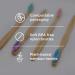 Bamboo Toothbrush 4-Pack & Compostable Dental Floss Set | Eco-Friendly Oral Care Kit with Refillable Glass Holder | Biodegradable & BPA-Free | Natural Gifts for Men & Women - Buy Online on GoSupps.com