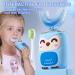 Kids Electric U Shaped Toothbrush | Sonic Toothbrush for Ages 2-7 | 4 Soft Brush Heads & 6 Cleaning Modes | Rechargeable 360 Degree Cleaning - Baby Blue - Buy Online on GoSupps.com