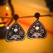Feylie Halloween Acrylic Earrings - Pumpkin Skeleton Dangle Drops | Statement Jewelry for Women - Buy Online on GoSupps.com