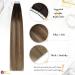 Moresoo Seamless Tape-In Hair Extensions | Real Brown Hair Tapes | Dark Brown to Honey Blonde | 40 cm / 25g #4/10/16 - Buy Online on GoSupps.com