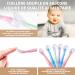 Lunekuck 6-Pack BPA-Free Silicone Baby Feeding Spoons - Soft Bent Design for Easy Weaning & Complementary Food for Toddlers & Infants - Buy Online on GoSupps.com