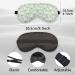 KDQUA Green Boho Daisy Floral Eye Mask - Silk Blackout Sleeping Mask for Women Men Kids | Adjustable Soft Sleep Cover - Buy Online on GoSupps.com