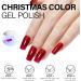 AILLSA Red Gel Nail Polish Set Burgundy Red White Sparkle Gel Polish with Base and Top Coat Valentine's Day Gift Red Sliver Glitter Nail Polish Gel Winter colors Soak Off U V Gel Starter Kit A6-candy Cane - Buy Online on GoSupps.com