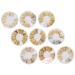 minkissy 9 Boxes Nail Art Accessories Punk Jewelry Metal Rivet Nail Decoration Nail Art Flakes Hollow Nail Charms Rivet Nail Declas Nail Art Studs Diy Nail Stickers White Zinc Alloy 3d Mini
