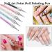AUERVO 8PCS Nail Art Brushes and Pens for DIY Nail Art Design - Glitter Handle, Crystal Pen Holder - Buy Online on GoSupps.com